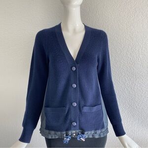 Sacai Luck navy Cardigan